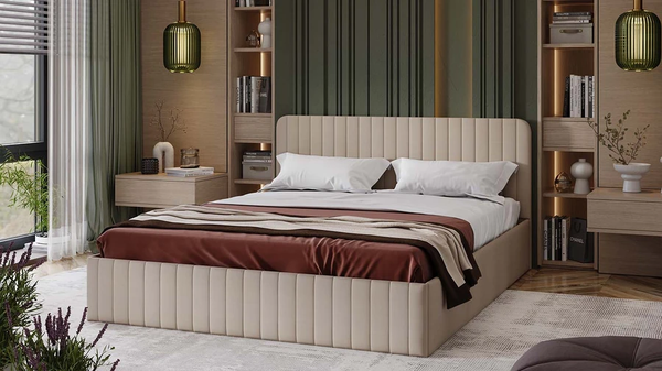 Купить Двуспальная кровать ТриЯ Шелли Тип 1 с подъемным механизмом 160x200 в Жодино