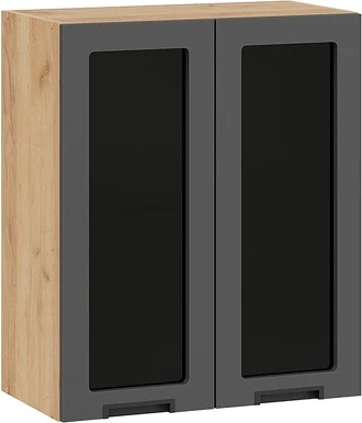 

Шкаф навесной для кухни, Гренада 1В6С с двумя дверями со стеклом