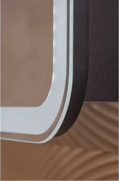 Купить Шкаф с зеркалом для ванной Silver Mirrors Фиджи Black 60 / LED-00002724 в Молодечно