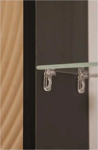 Купить Шкаф с зеркалом для ванной Silver Mirrors Фиджи Black 60 / LED-00002724 в Молодечно