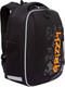 Школьный рюкзак Grizzly RAf-593-2 (черный/оранжевый) -