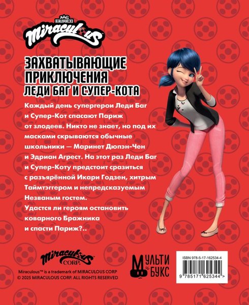 Книга АСТ Захватывающие приключения Леди Баг и Супер-Кота, твердая обложка (Санкер Анна)