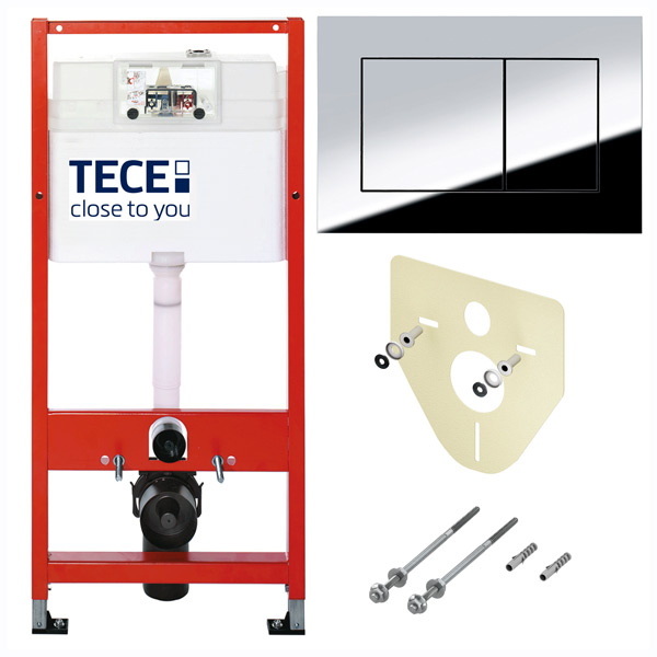 Унитаз подвесной с инсталляцией Saniteco KW-9003W Single Hole + TECE Kit 9400412 — фото 2
