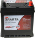 Автомобильный аккумулятор SPARTA AGM-B21 R+ 330А с бортиком (40 А/ч) - 
