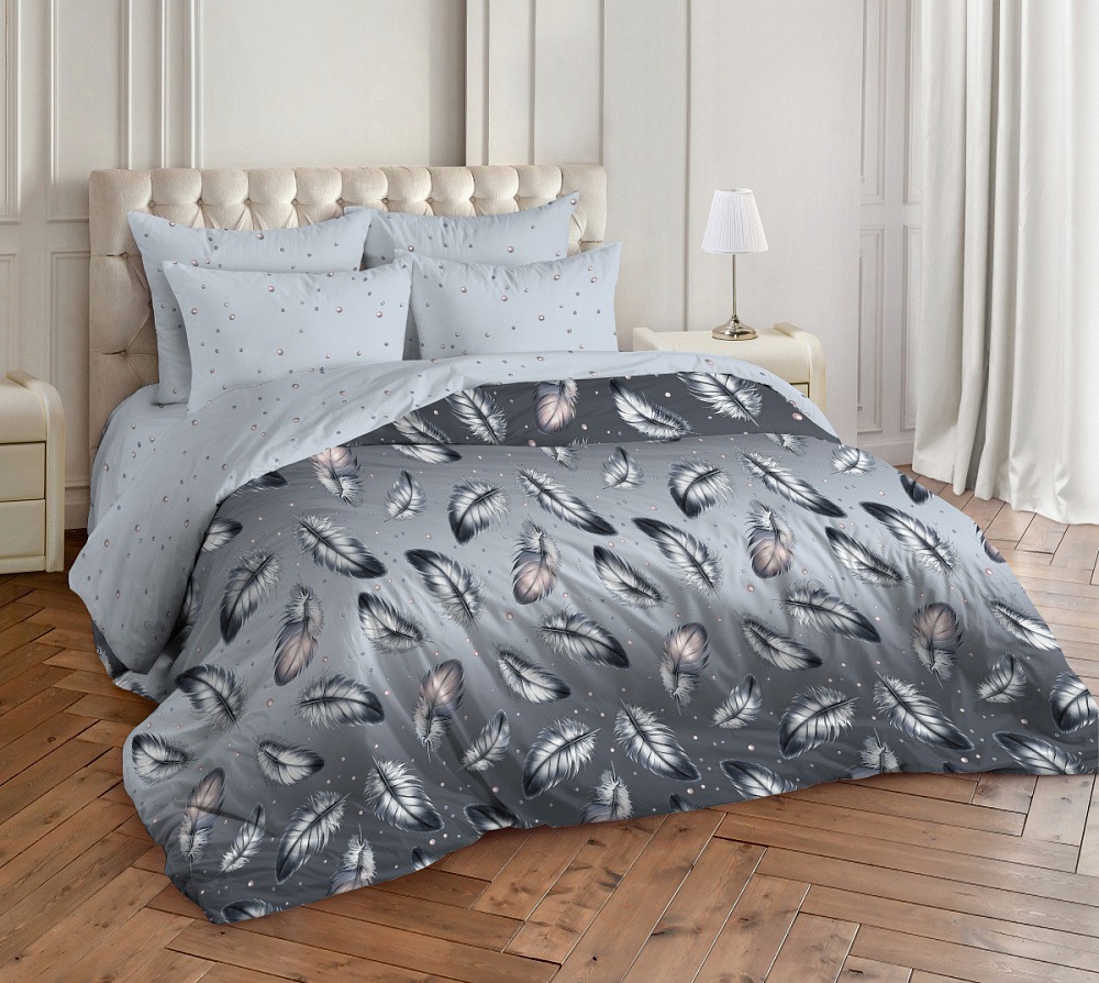 Комплект постельного белья Milanika Мгновение 1.5сп (поплин)
