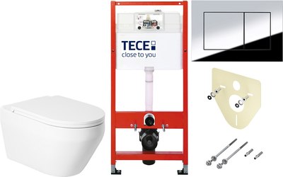 

Унитаз подвесной с инсталляцией, KW-9009W + TECE Kit 9400412