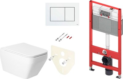 

Унитаз подвесной с инсталляцией, KW-9010W + TECE Kit 9400413