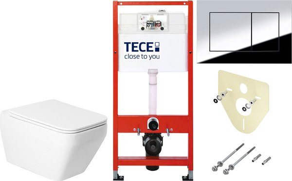 Унитаз подвесной с инсталляцией Saniteco KW-9010W + TECE Kit 9400412