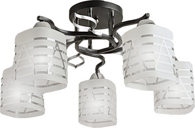 Люстра Aitin-Pro НПБ 02-5x60-101 / 8239/5 (черный/хром) - 