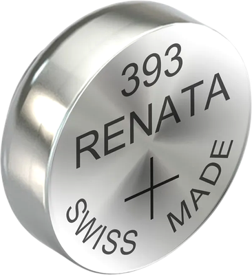 Батарейка Renata SR393/SR48W BL-1 1.55V 10mAh 5.8x1.6mm - 