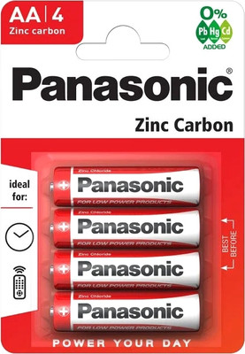 Комплект батареек Panasonic Zinc Carbon R6 BL4 48/240 -
