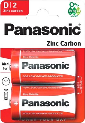 

Комплект батареек, Zinc Carbon R20 BL2 24/120