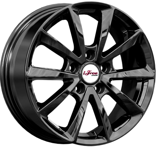 Литой диск iFree Скайрим 16x6.5" 5x114.3мм DIA 60.1мм ET 45мм BK