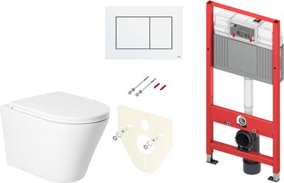

Унитаз подвесной с инсталляцией, KW-9005W + TECE Kit 9400413