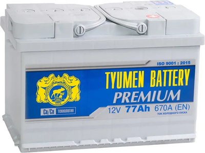 

Автомобильный аккумулятор, Premium 77R 680A / 6CT77LR
