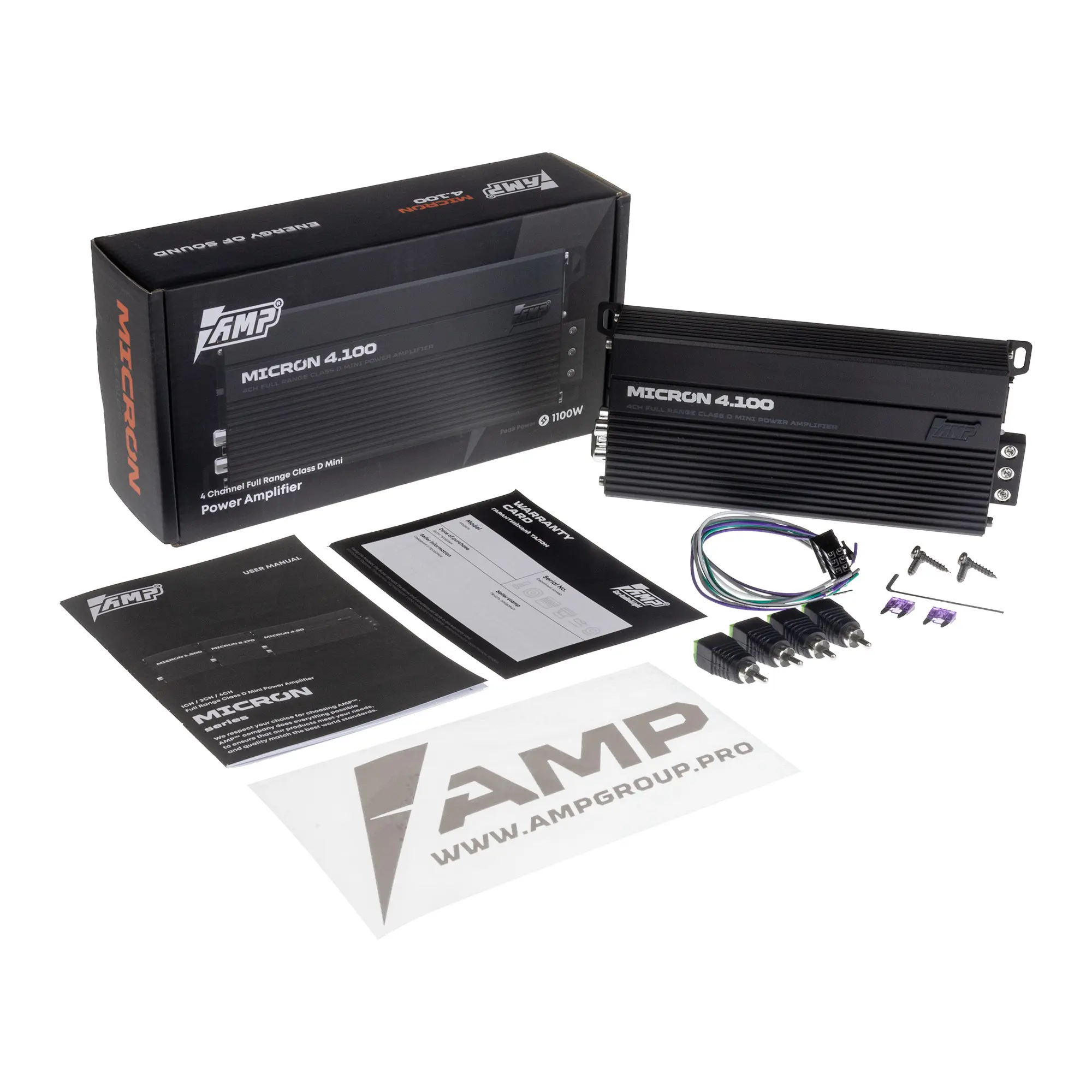 Автомобильный усилитель AMP Micron 4.100 — фото 9