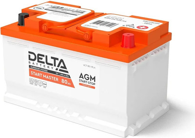 Автомобильный аккумулятор DELTA AGM Start Master 80R L4