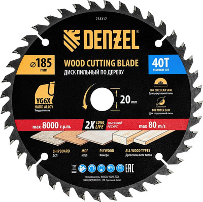 Пильный диск Denzel 733317 - 