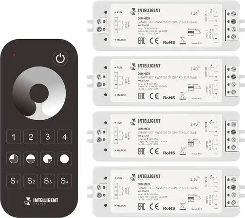 Диммер для светодиодной ленты Arlight Intelligent SMART-SET-PWM-101-72-DIM-PD-SUF Black / 036201