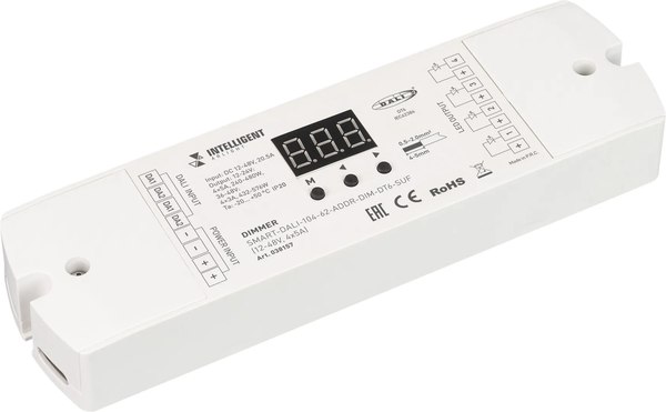 Диммер для светодиодной ленты Arlight Intelligent SMART-DALI-104-62-ADDR-DIM-DT6-SUF / 038157