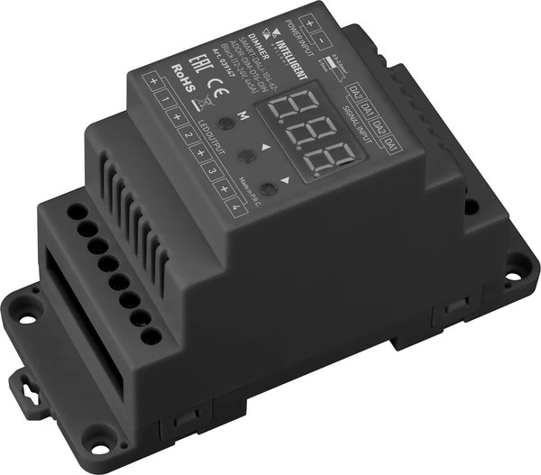 Диммер Arlight Intelligent SMART-DALI-104-62-ADDR-DIM-DT6-DIN Black / 039147