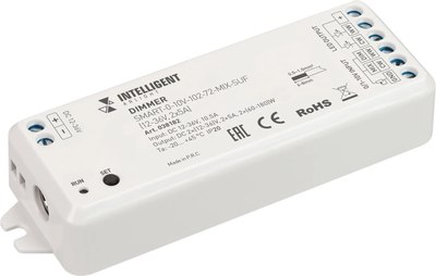 

Диммер для светодиодной ленты, Intelligent SMART-0-10V-102-72-MIX-SUF / 038182