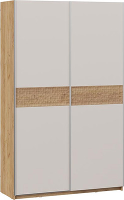 Шкаф-купе ТриЯ Оскар Скания Т2 1400 / 268613 (ручка серебро/дуб крафт золотой/кашемир/дуб тортугга) - 