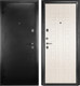 Входная дверь Guard MG60 МДФ 87х205 левая (черное серебро/белый ясень) - 