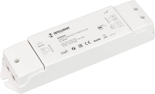 Диммер для светодиодной ленты Arlight Intelligent SMART-PWM-102-72-CDW-PD-SUF / 037341
