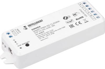

Диммер для светодиодной ленты, Intelligent SMART-PWM-102-72-RGBW-SUF / 046537