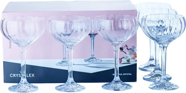 Набор бокалов Crystalex Magnolia Optic 40934/8/190 (6шт, прозрачный)