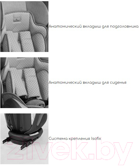 Lorelli Rialto Isofix Black Grey 10071151858 Автокресло купить в