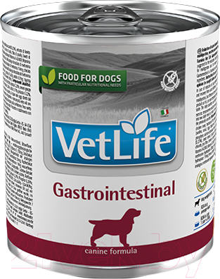 Влажный корм для собак Farmina Vet Life Natural Diet Dog Gastrointest (300г)