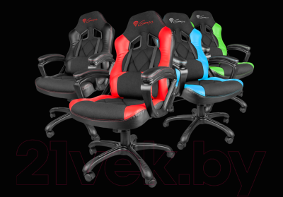 Кресло геймерское GENESIS Nitro 330 NFG-0782 Gaming (черный/голубой)