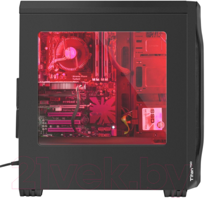 Корпус для компьютера GENESIS Titan 750 Red Midi / NPC-1125