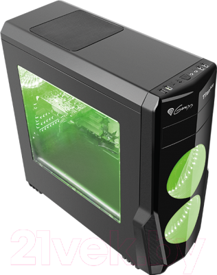 Корпус для компьютера GENESIS Titan 800 Green Midi / NPC-1130