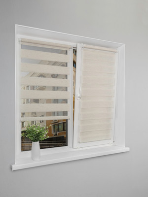Рулонная штора Lm Decor Грация ДН LB 10-09 52x160 (белый лен) - 