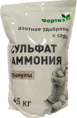 

Удобрение, Сульфат аммония гранулированный N-21% S-24% / 4815629000333/