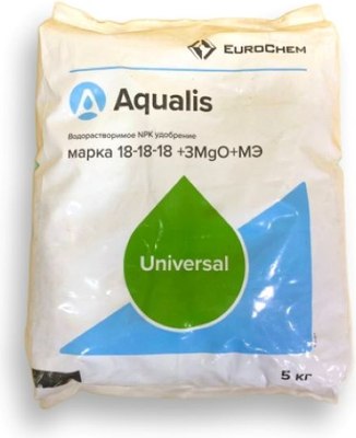 Удобрение ЕвроХим NPK Марка 18:18:18 +3Mg+МЭ Aqualis / 4815629000364 (5кг) - 