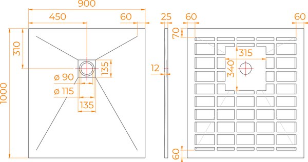 Купить Душевой поддон RGW Stone Tray-W 14152910-01-11 в Бобруйске