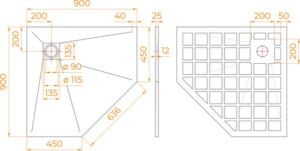 Купить Душевой поддон RGW Stone Tray-W / 14155099-01-11 в Бобруйске