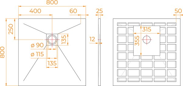 Купить Душевой поддон RGW Stone Tray-W / 14152088-01-11 в Бобруйске