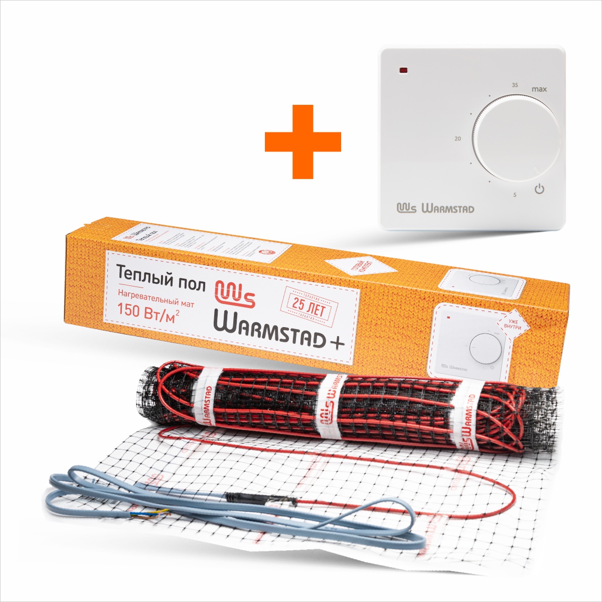 Теплый пол электрический Warmstad+ WSM 300W-2m / 100037084800