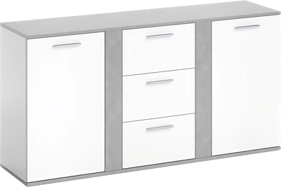 Тумба Anrex 2D3S (белый/бетон) - 