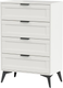 Комод Anrex Mone 4S Boxwell (белый) - 