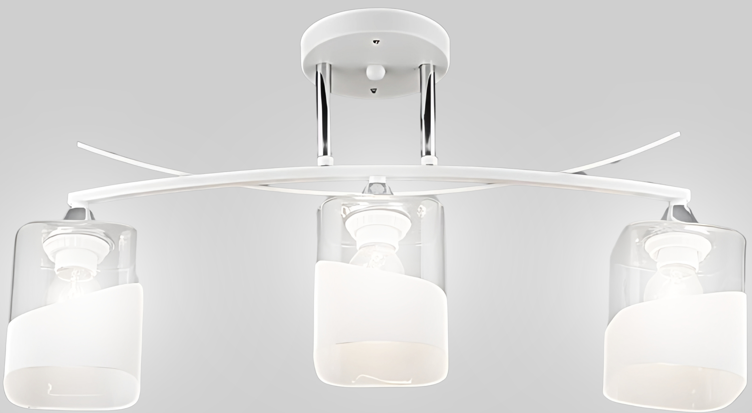 Люстра Aitin-Pro НПБ 02-3x60-101 / K2258/3 (белый/хром)