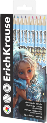 Набор цветных карандашей Erich Krause Magic Pet / 62933 (12цв) -