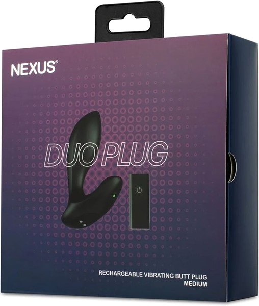 Вибропробка Nexus Duo Plug Medium / DP002 (черный)