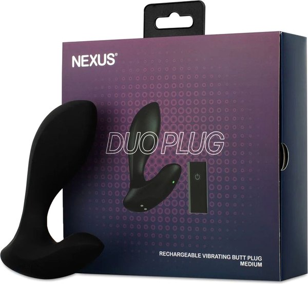 Вибропробка Nexus Duo Plug Medium / DP002 (черный)