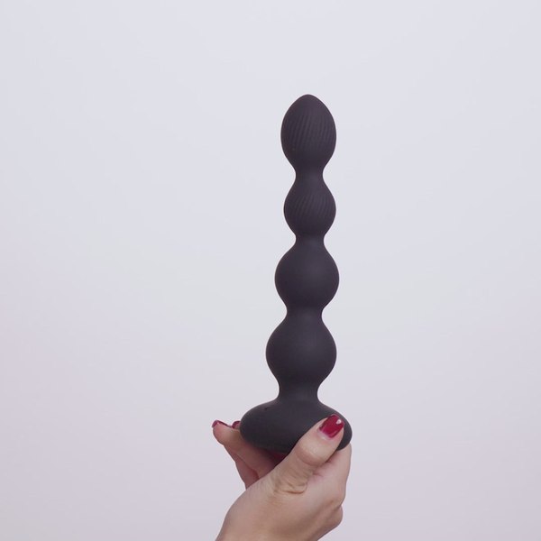 Вибропробка Nexus Tornado Beaded Probe Large с функцией вращения / TORP002 (черный)